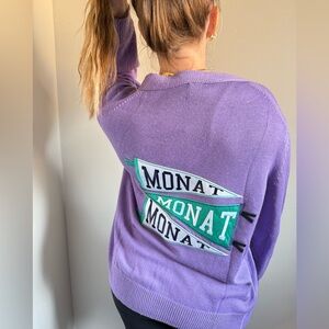 Purple Women's Cardigan Sweater